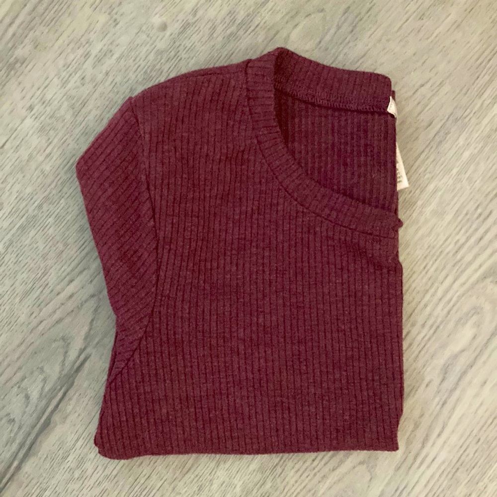 womens ribbed baby tee